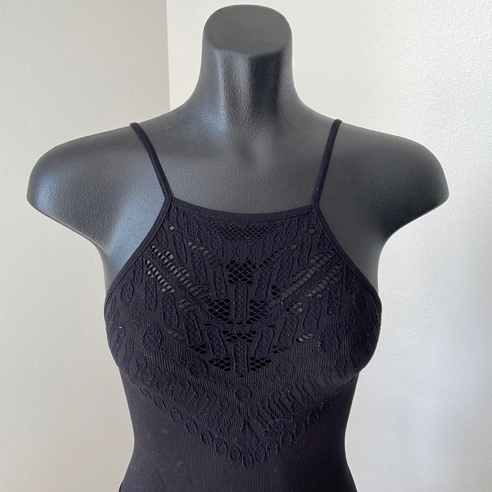 Free people Black lace top body suit (3 for $25)